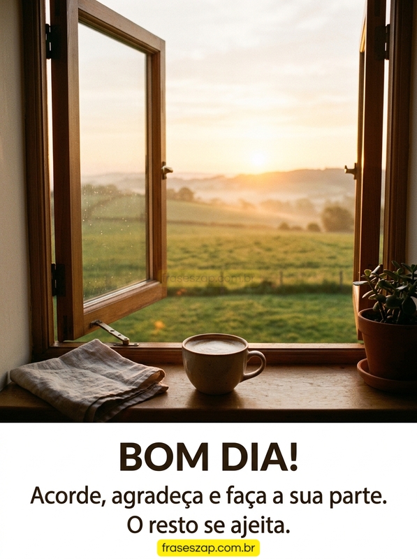 Imagem de bom dia para compartilhar no WhatsApp