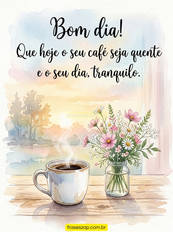 Imagem de bom dia para compartilhar no WhatsApp