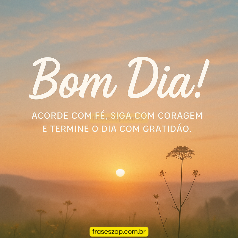 Imagem de bom dia para compartilhar no WhatsApp