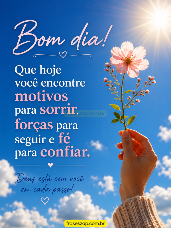 Imagem de bom dia para compartilhar no WhatsApp