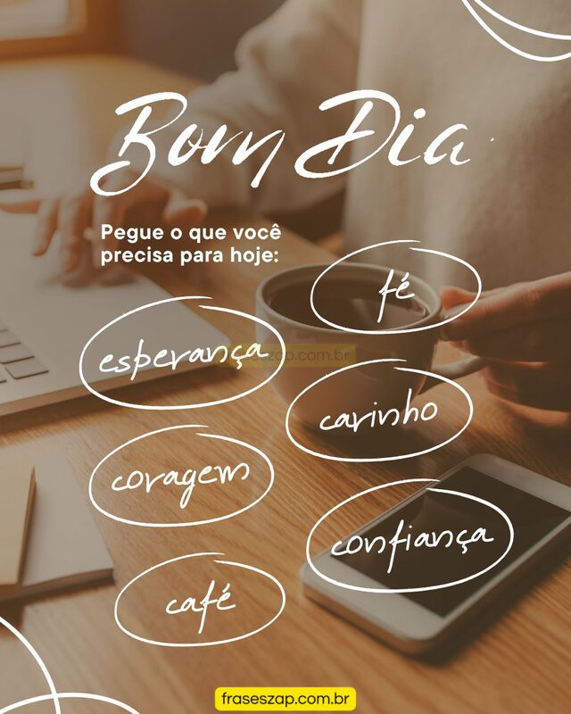 Imagem de bom dia para compartilhar no WhatsApp