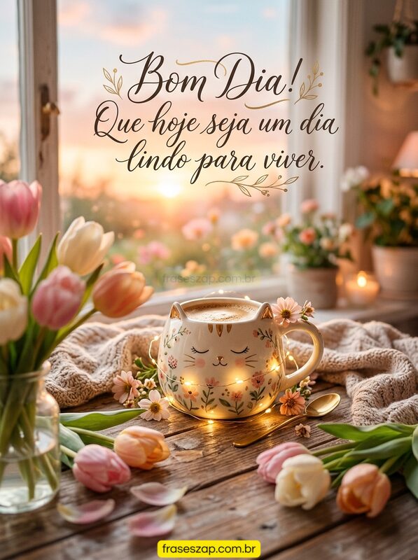 Imagem de bom dia para compartilhar no WhatsApp