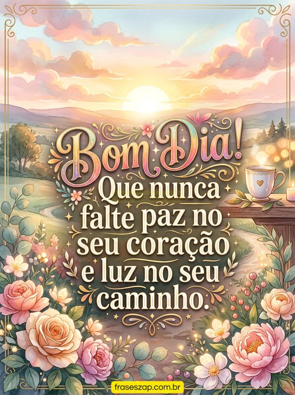 Imagem de bom dia para compartilhar no WhatsApp