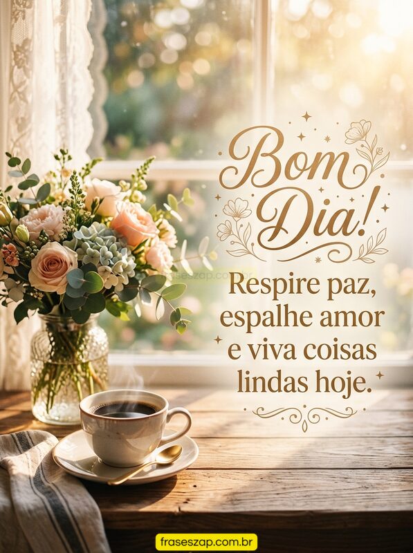 Imagem de bom dia para compartilhar no WhatsApp