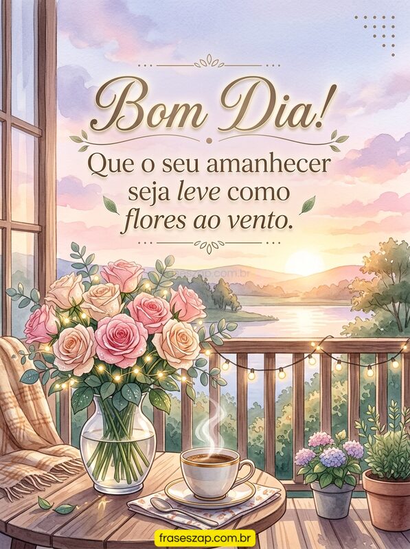 Imagem de bom dia para compartilhar no WhatsApp