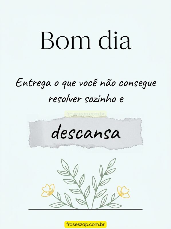 Imagem de bom dia para compartilhar no WhatsApp
