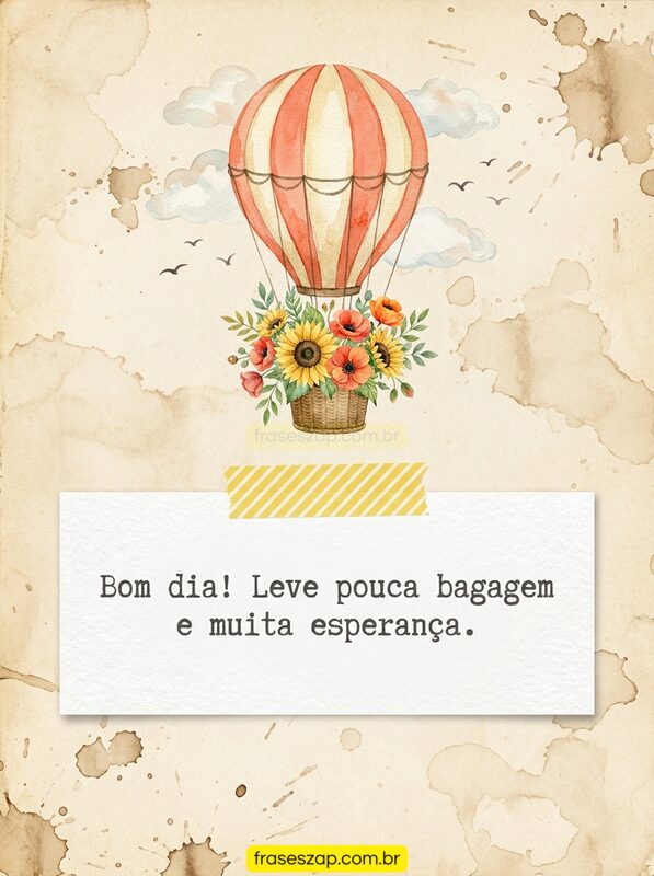 Imagem de bom dia para compartilhar no WhatsApp