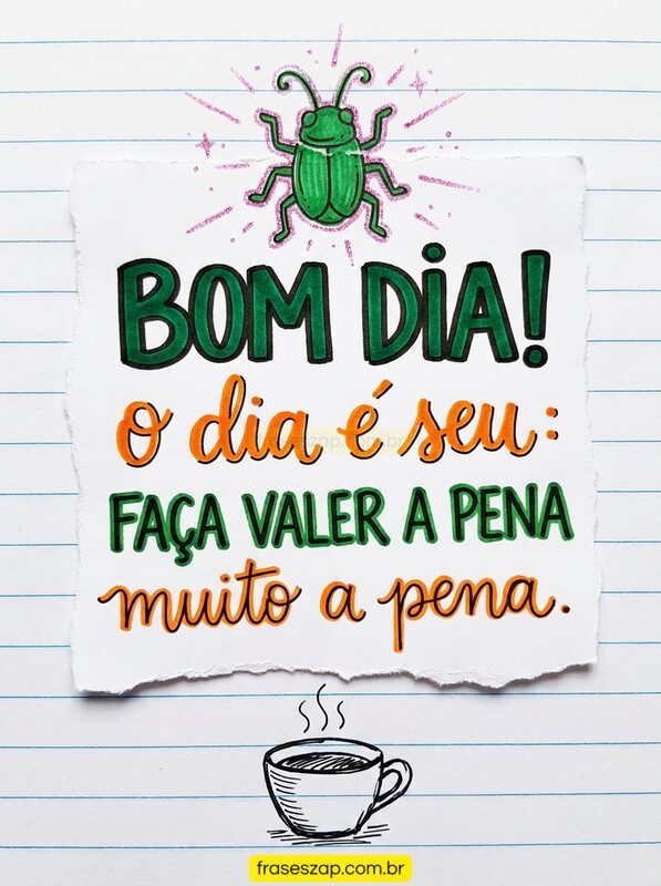 Imagem de bom dia para compartilhar no WhatsApp