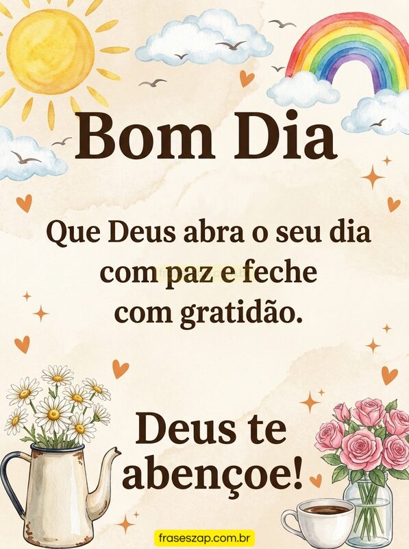 Imagem de bom dia para compartilhar no WhatsApp