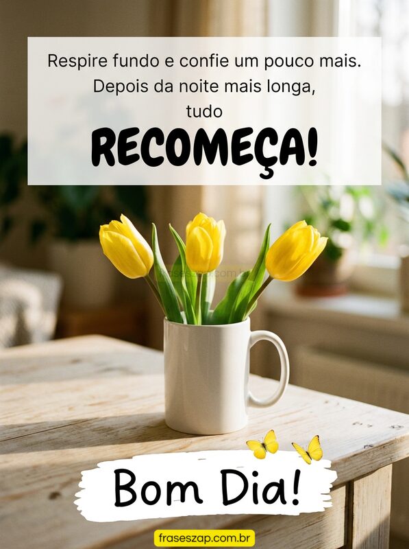 Imagem de bom dia para compartilhar no WhatsApp