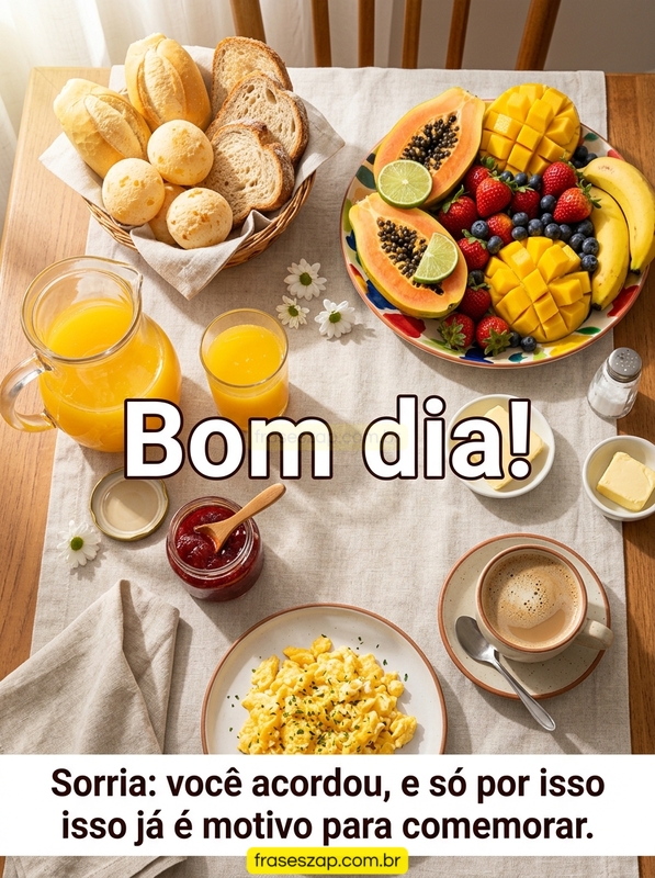 Imagem de bom dia para compartilhar no WhatsApp