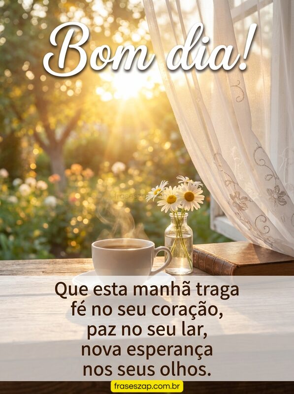 Imagem de bom dia para compartilhar no WhatsApp
