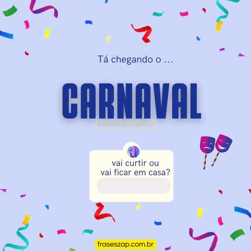 Imagem de carnaval para compartilhar no WhatsApp