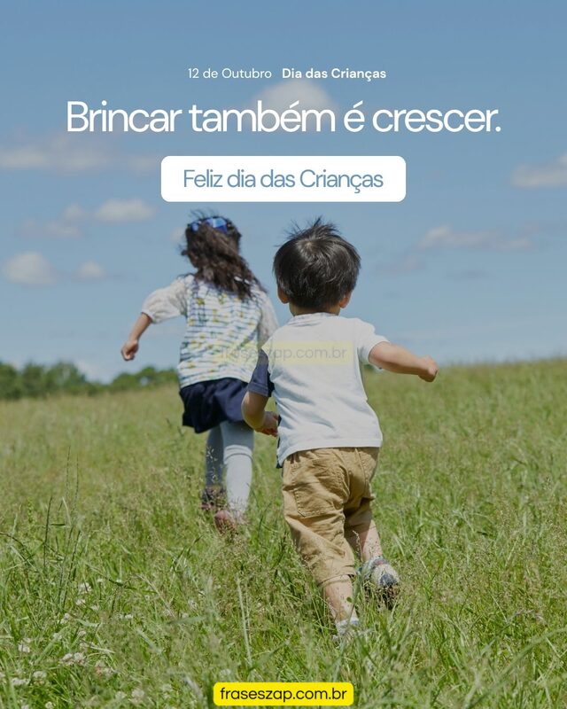 Imagem de dia das crianças para compartilhar no WhatsApp