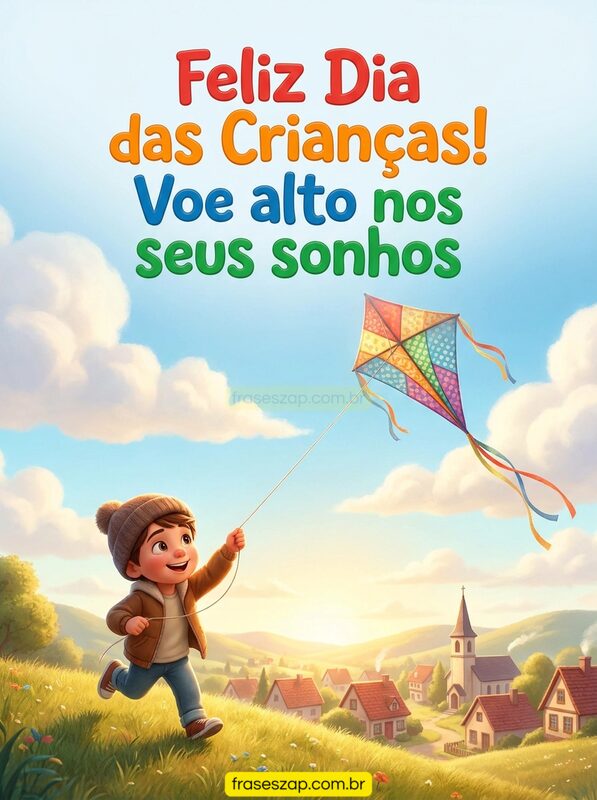 Imagem de dia das crianças para compartilhar no WhatsApp