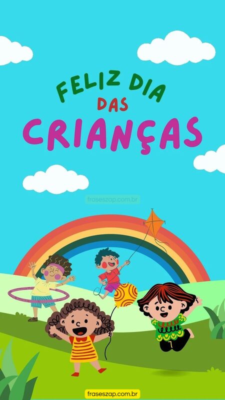 Imagem de dia das crianças para compartilhar no WhatsApp