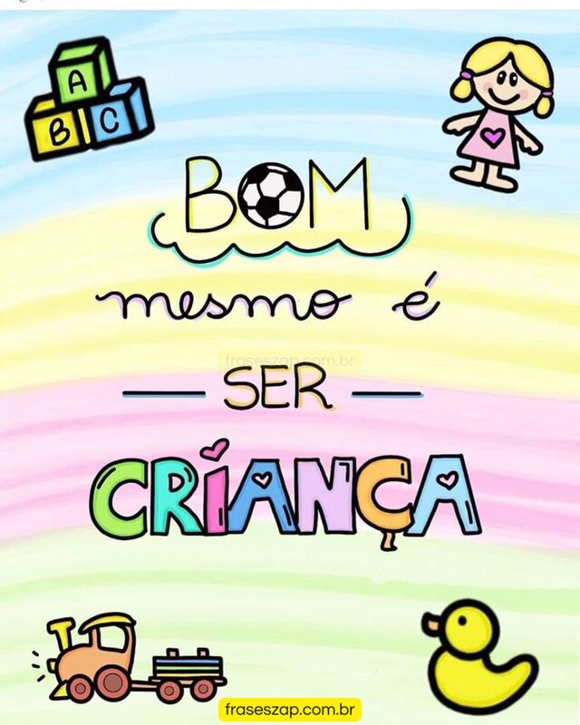Imagem de dia das crianças para compartilhar no WhatsApp