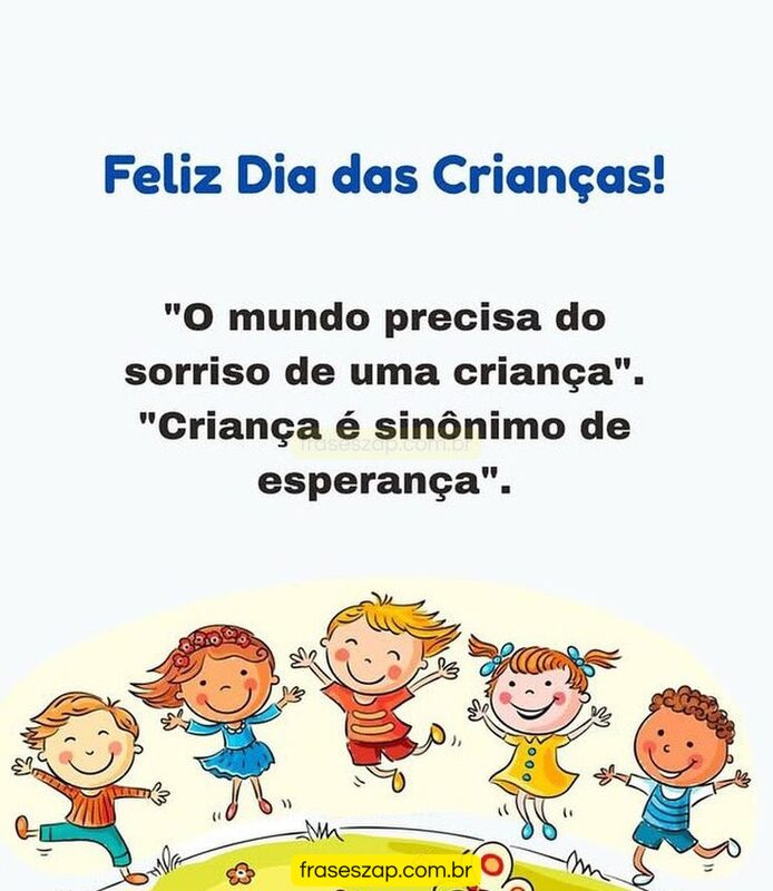 Imagem de dia das crianças para compartilhar no WhatsApp