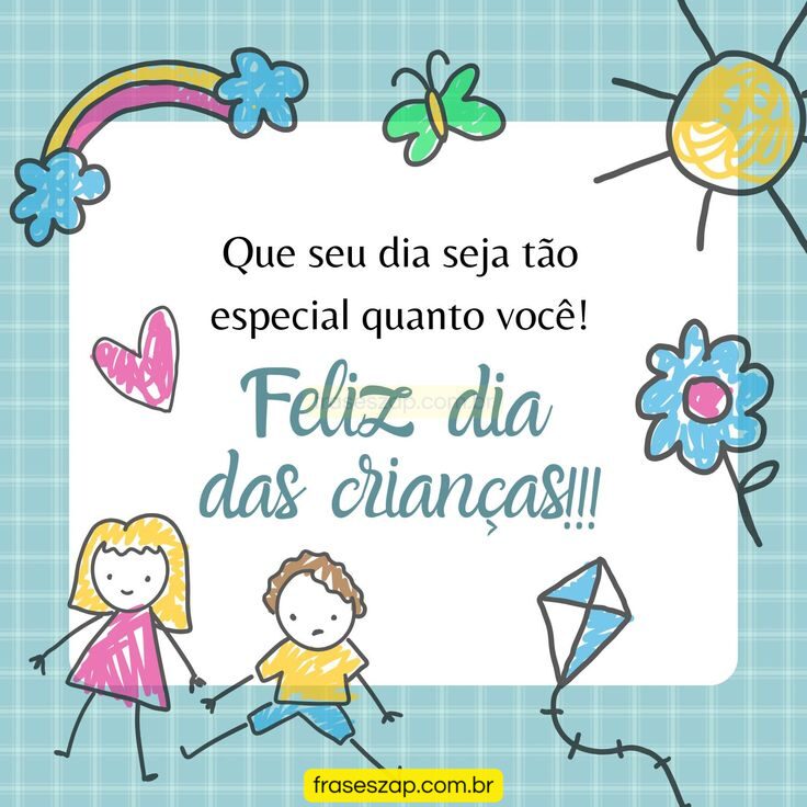 Imagem de dia das crianças para compartilhar no WhatsApp