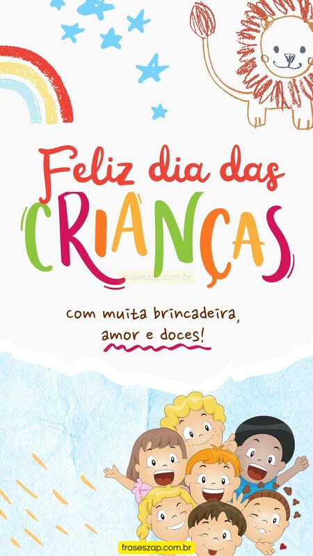 Imagem de dia das crianças para compartilhar no WhatsApp
