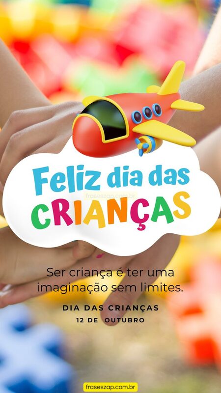 Imagem de dia das crianças para compartilhar no WhatsApp