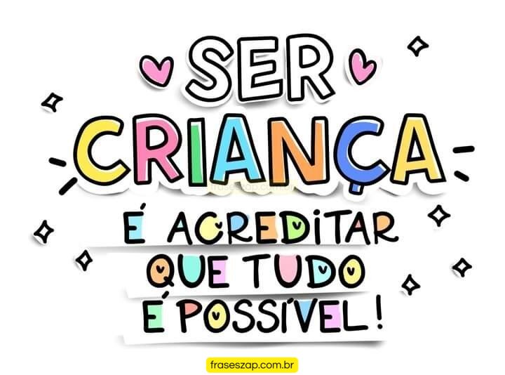 Imagem de dia das crianças para compartilhar no WhatsApp