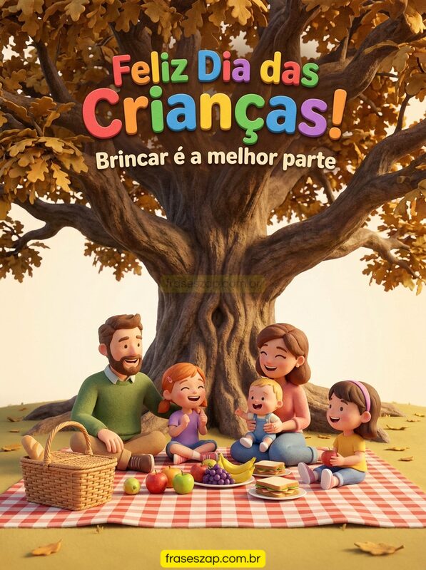 Imagem de dia das crianças para compartilhar no WhatsApp