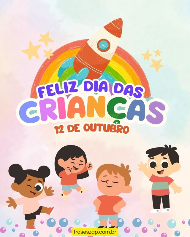 Imagem de dia das crianças para compartilhar no WhatsApp