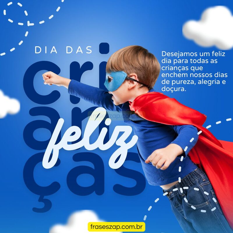 Imagem de dia das crianças para compartilhar no WhatsApp