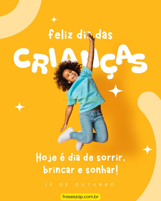 Imagem de dia das crianças para compartilhar no WhatsApp