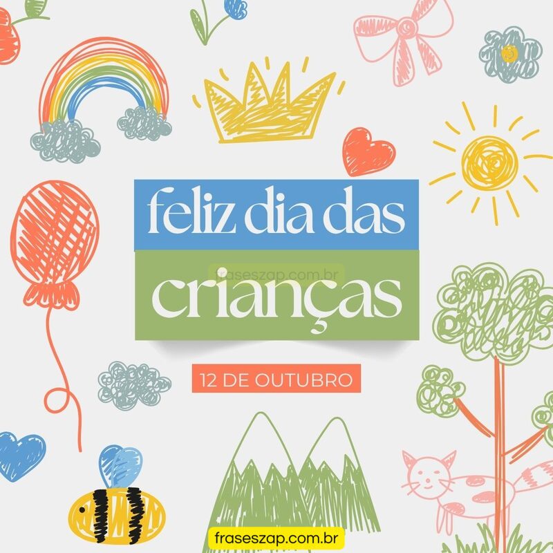Imagem de dia das crianças para compartilhar no WhatsApp