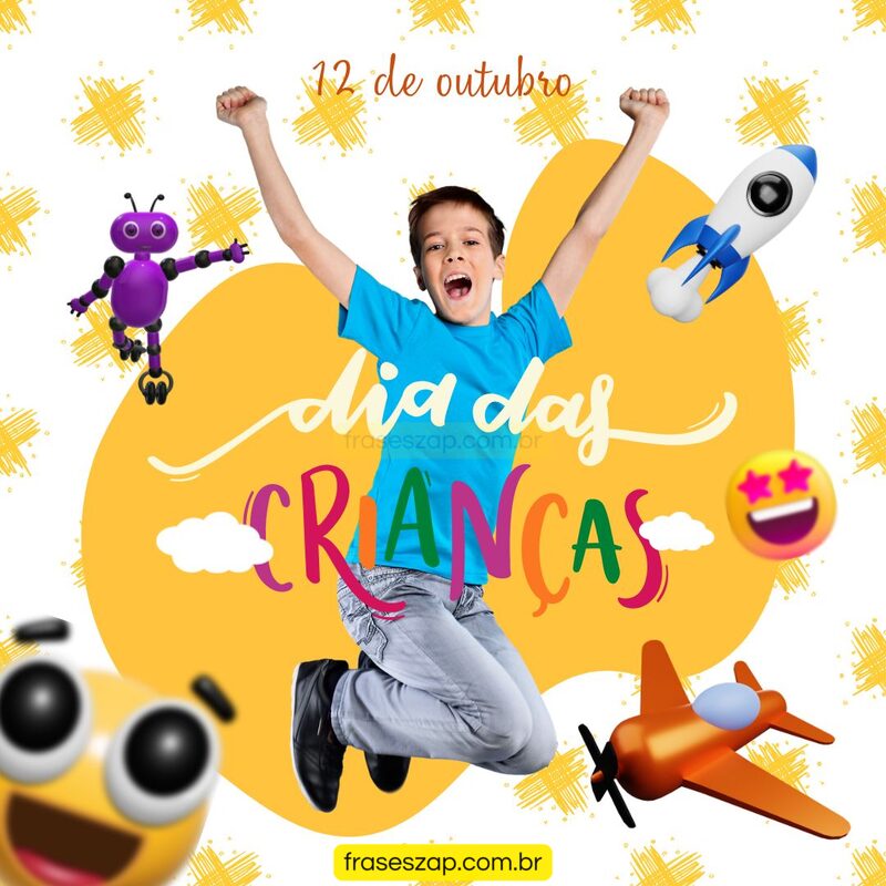 Imagem de dia das crianças para compartilhar no WhatsApp