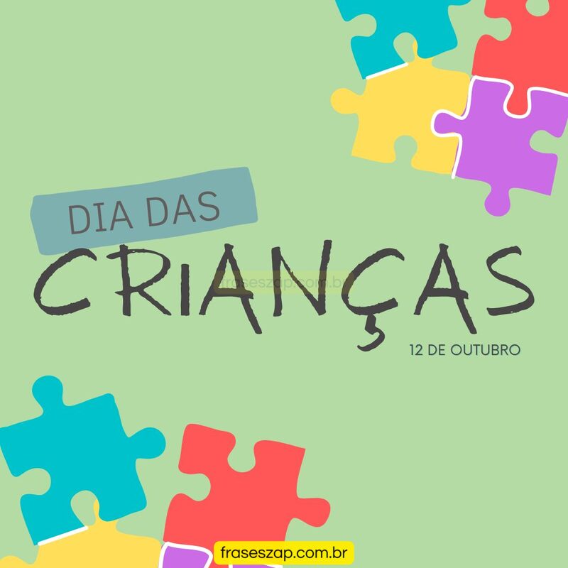 Imagem de dia das crianças para compartilhar no WhatsApp