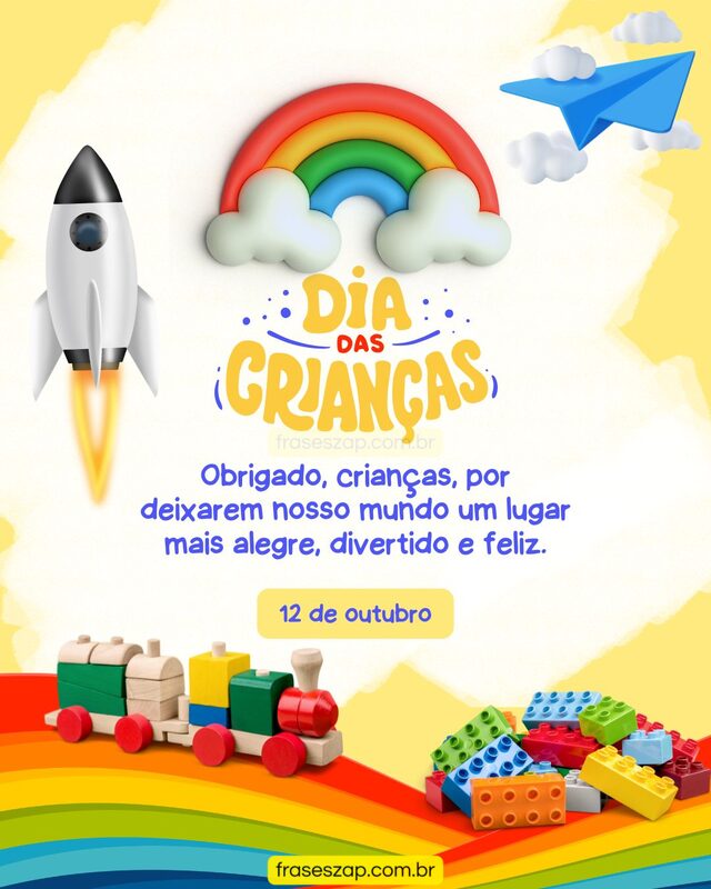 Imagem de dia das crianças para compartilhar no WhatsApp