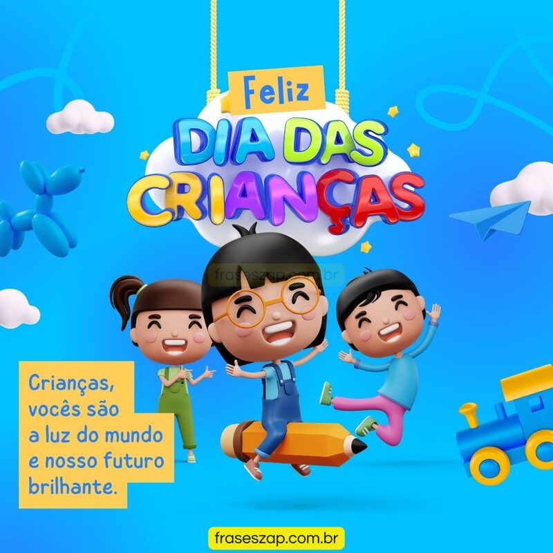 Imagem de dia das crianças para compartilhar no WhatsApp