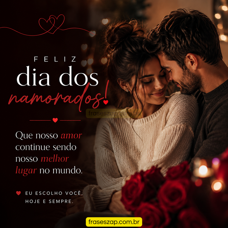 Imagem de dia dos namorados para compartilhar no WhatsApp