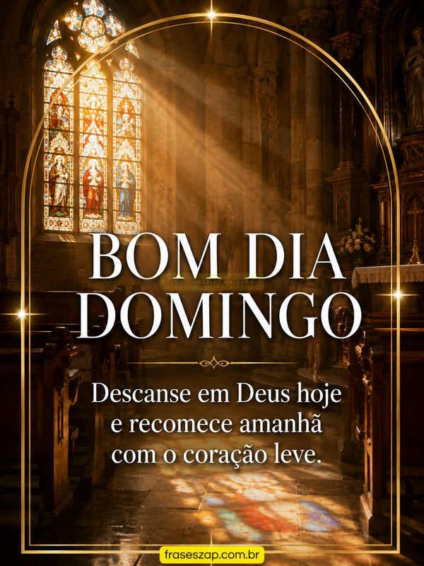 Imagem de domingo para compartilhar no WhatsApp