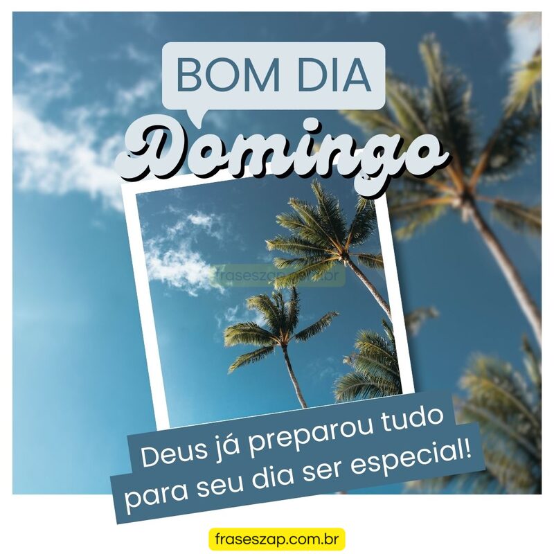 Imagem de domingo para compartilhar no WhatsApp