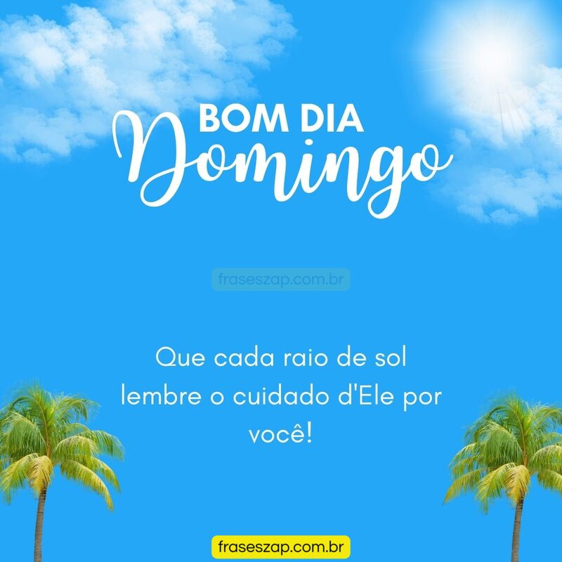 Imagem de domingo para compartilhar no WhatsApp