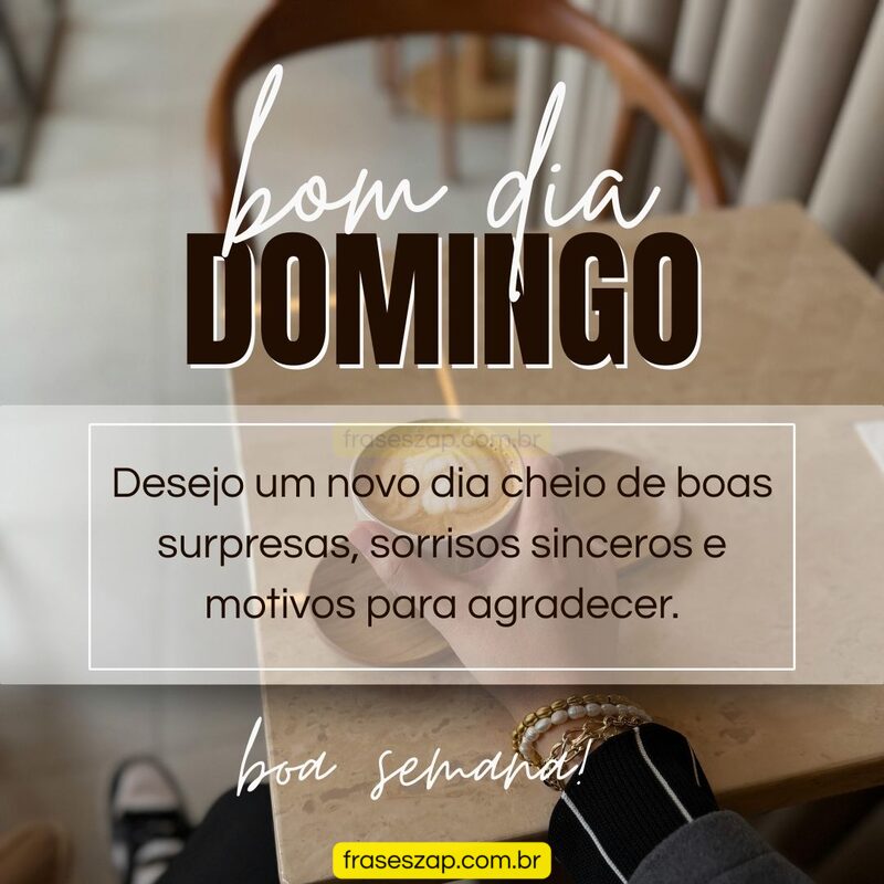 Imagem de domingo para compartilhar no WhatsApp