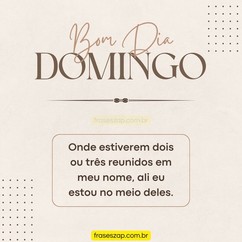 Imagem de domingo para compartilhar no WhatsApp