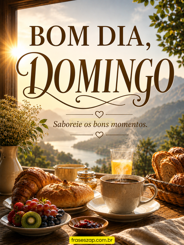 Imagem de domingo para compartilhar no WhatsApp