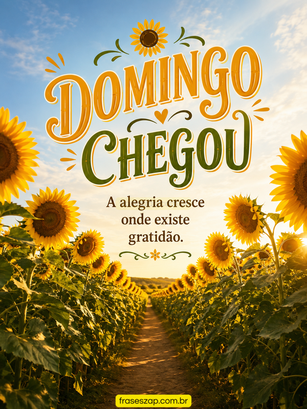 Imagem de domingo para compartilhar no WhatsApp