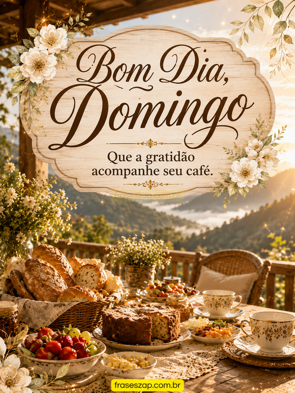 Imagem de domingo para compartilhar no WhatsApp