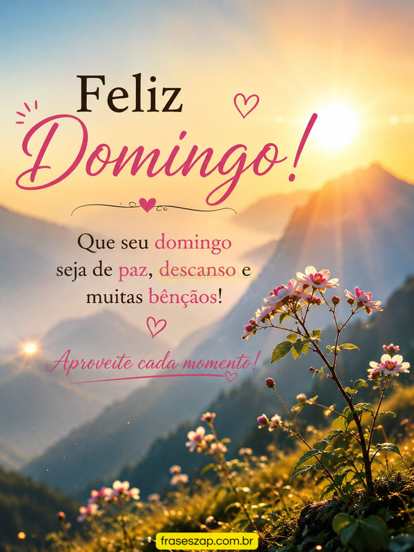 Imagem de domingo para compartilhar no WhatsApp