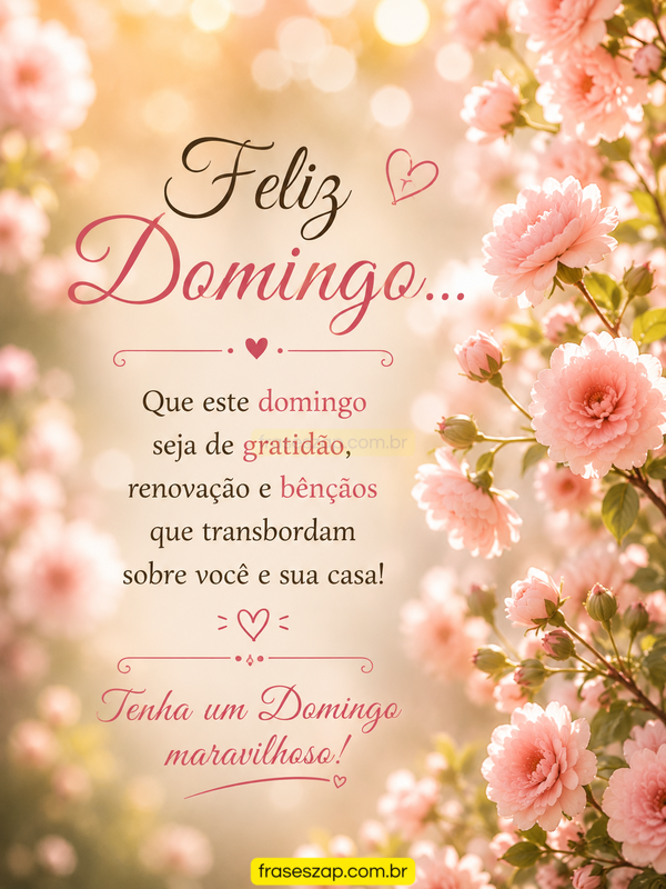 Imagem de domingo para compartilhar no WhatsApp