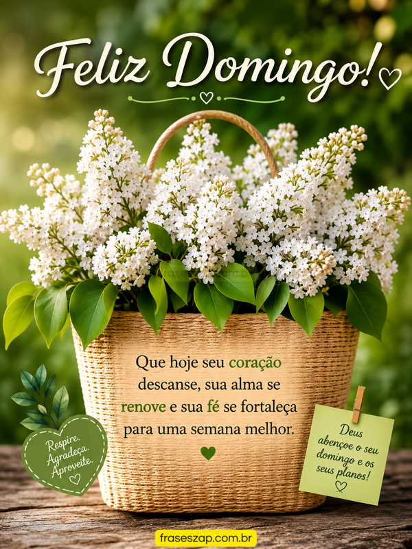 Imagem de domingo para compartilhar no WhatsApp