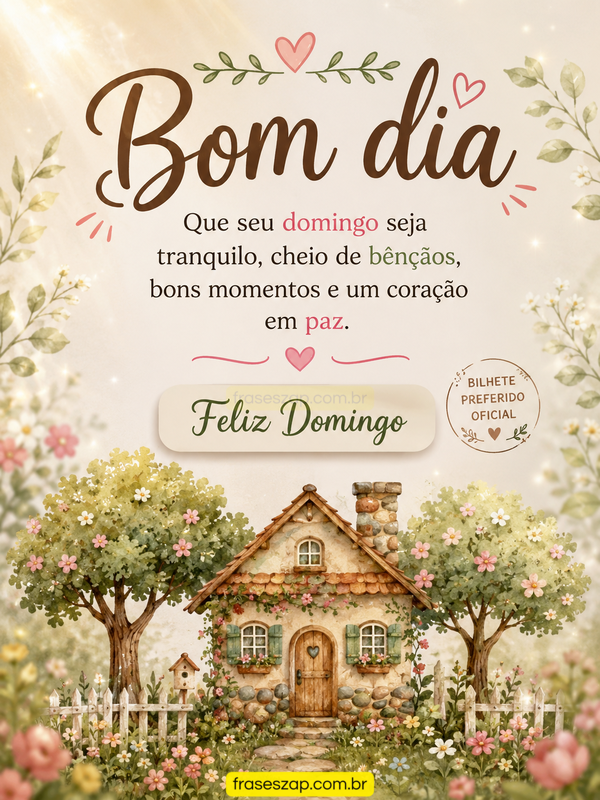 Imagem de domingo para compartilhar no WhatsApp