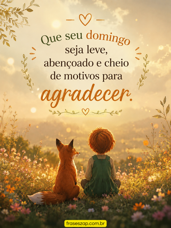 Imagem de domingo para compartilhar no WhatsApp
