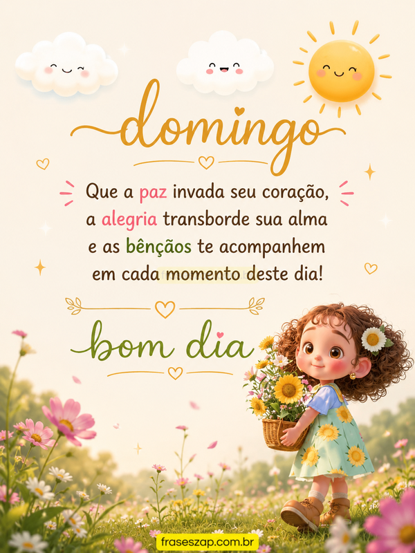 Imagem de domingo para compartilhar no WhatsApp